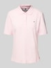 Tommy Hilfiger Regular fit poloshirt met logostitching, model '1985' Roze
