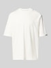ARMANI EXCHANGE T-shirt met geribde ronde hals Offwhite