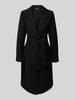 Vero Moda Regular Fit Mantel mit Bindegürtel Modell 'FORTUNEAYA' Black