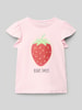 Name It T-Shirt mit Motiv- und Statement-Print Modell 'FOLLYGLITTER' Rosa