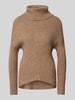 Only Regular Fit Strickpullover mit schulterfreiem Design Modell 'KATIA' Hazel Melange