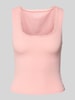 Review Tanktop mit U-Ausschnitt Rosa