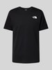 The North Face T-Shirt mit Label-Print Black