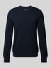 Marc O'Polo Gebreide pullover met structuurmotief Marineblauw