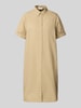 s.Oliver RED LABEL Relaxed Fit Kleid aus reiner Baumwolle Sand