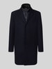 HECHTER PARIS Regular Fit Mantel aus Woll-Mix Marine