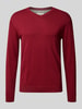 Tom Tailor Regular fit pullover van puur katoen  Rood