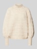 Only Heerlijk zachte pullover met ronde hals, model 'CELINA' Ecru