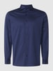 Eterna Slim Fit Slim fit zakelijk overhemd met haaikraag Marineblauw