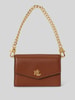 Lauren Ralph Lauren Portemonnee van echt leer met afneembare draagketting Cognac