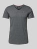 Tommy Jeans T-Shirt mit Label-Stitching Anthrazit