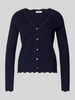 Christian Berg Woman Strickcardigan aus Viskose-Mix Dunkelblau