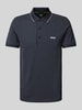 BOSS Green Regular Fit Poloshirt mit Label-Stitching Modell 'Paule' Marine