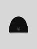 MAISON KITSUNE Beanie mit Label-Stitching Black