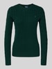 Polo Ralph Lauren Gebreide pullover met kasjmier, model 'KIMBERLY' Donkergroen