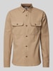 Jack & Jones Slim Fit Freizeithemd mit Brustpattentaschen Modell 'DARREN' Beige