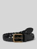 Levi's® Leren riem in gevlochten look Zwart