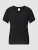 tonno & panna Blouseshirt van Tonno & Panna met V-hals Zwart