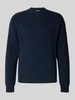 Calvin Klein Jeans Oversized Strickpullover mit gerippten Abschlüssen Marine