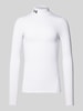 Under Armour Longsleeve mit Stehkragen und Logo-Stitching Weiss