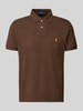 Polo Ralph Lauren Poloshirt met labelstitching Lichtbruin