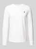 Polo Ralph Lauren Longsleeve mit Label-Stitching Weiss