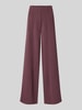 Christian Berg Woman Wide Fit Hose mit Ziernähten Aubergine