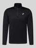 ASICS Funktionsshirt mit Logo und Reißverschluss Black