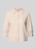 HERZENS Strickjacke aus Kaschmir-Woll-Mix mit 3/4-Arm Beige