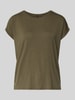 Vero Moda Regular fit T-shirt van lyocell-mix, model 'AVA' Olijfgroen