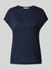 Tom Tailor Denim Loose fit T-shirt van soepele viscosemix Donkerblauw