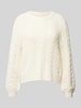 Only Strickpullover mit Rundhalsausschnitt Modell 'RUBINA' Offwhite Melange