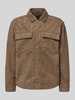 Only & Sons Regular Fit Jacke in Velourslederoptik mit Brustpattentaschen Modell 'RAVI' Khaki
