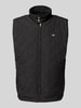 Gant Bodywarmer met opstaande kraag en labelstitching Zwart