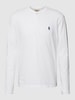 Polo Ralph Lauren Longsleeve mit Label-Stitching Weiß