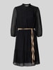 Christian Berg Woman Selection Knielanges Kleid aus Viskose-Mix Black