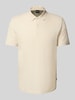 BOSS Regular fit poloshirt van katoenmix Beige