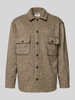 Jack & Jones Regular Fit Hemdjacke mit Brusttaschen Modell 'BRADLEY' Sand