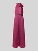 Swing Jumpsuit met opstaande kraag Felroze