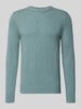 Marc O'Polo Regular Fit Strickpullover aus Woll-Mix Eisblau