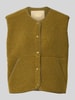 JJXX Regular fit bodywarmer van teddybont model 'Vera' Olijfgroen