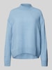 Marc O'Polo Denim Strickpullover mit Stehkragen Hellblau