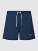 Emporio Armani Badehose mit Label-Patch Modell 'SPONGE EAGLE' Dunkelblau