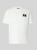 Antony Morato t-shirt o kroju relaxed fit z czystej bawełny Złamany biały