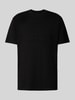 ARMANI EXCHANGE T-shirt met geribde ronde hals Zwart