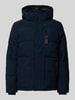 Tom Tailor Gewatteerd regular fit jack met afneembare capuchon Marineblauw