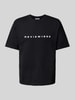 REVIEW T-Shirt mit Label-Print Black