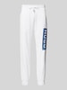 Hugo Blue Regular Fit Sweatpants mit Label-Print Modell 'Nuram' Weiss