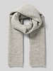 Christian Berg Woman Grof gebreide sjaal in rechthoekig model Middengrijs gemêleerd