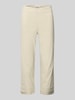 STEHMANN Slim fit broek met verkort model, model 'Ina' Beige